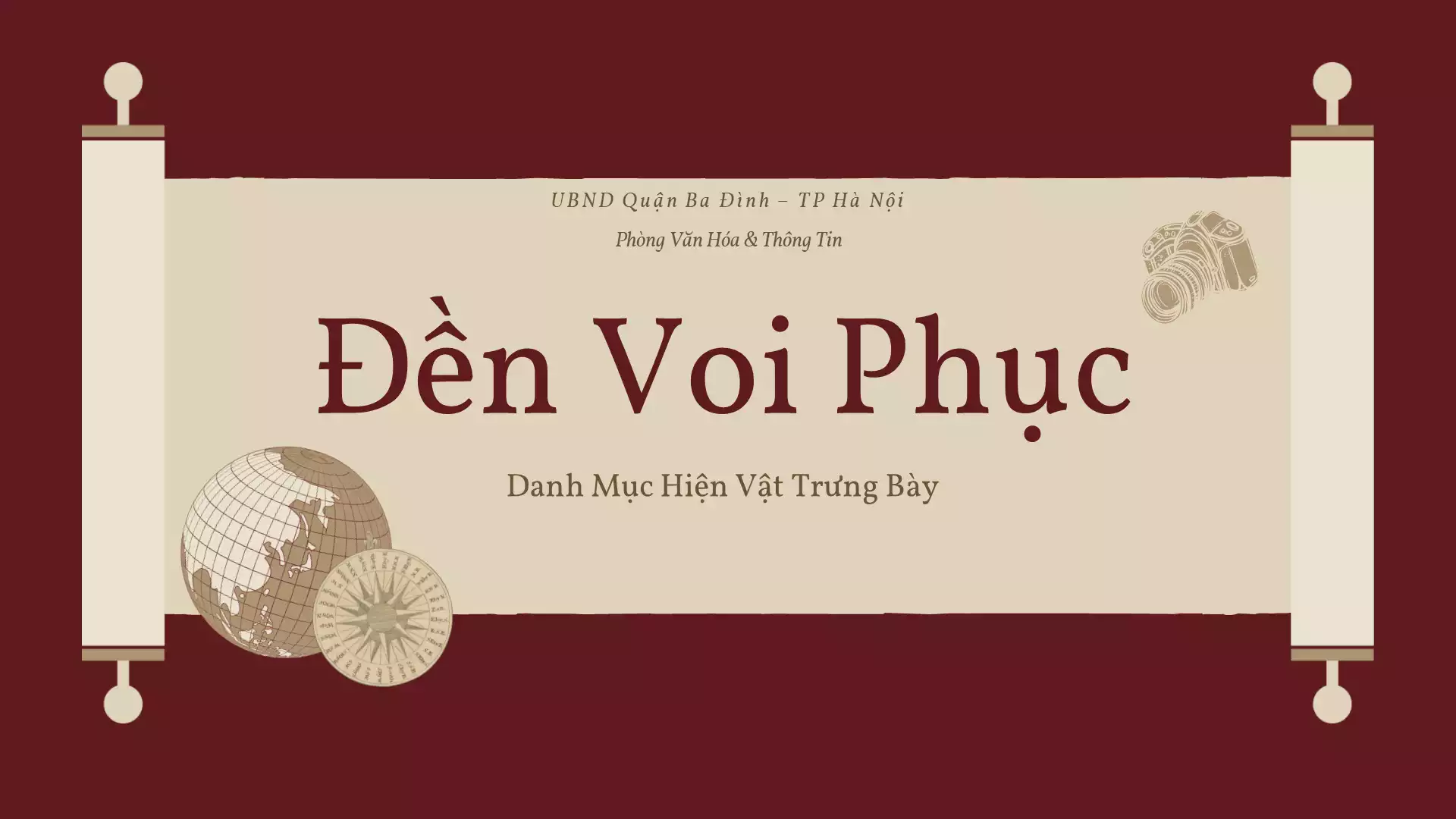 Danh sách hiện vật - Di tích Quốc gia Đền Voi Phục