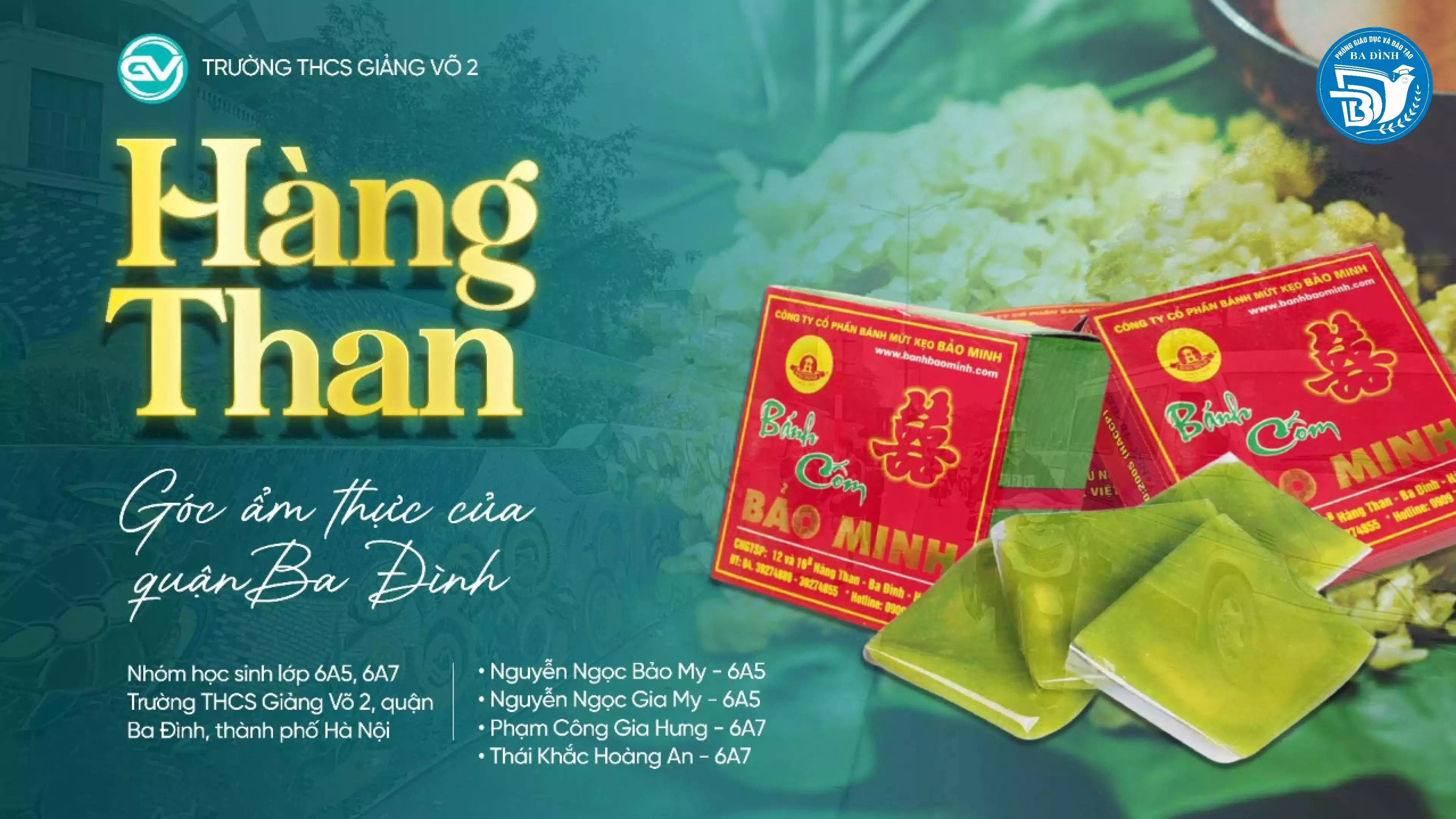 THCS Giảng Võ 2 - Trạm tinh hoa 1 - Bánh cốm Hàng Than